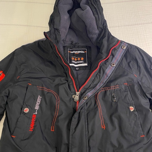 Boys Hawke and Co Winter 3 in 1 System Sport Jacket Coat Black Size 10/12 - Picture 2 of 16